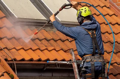 Démoussage et hydrofuge de toiture à Laroin